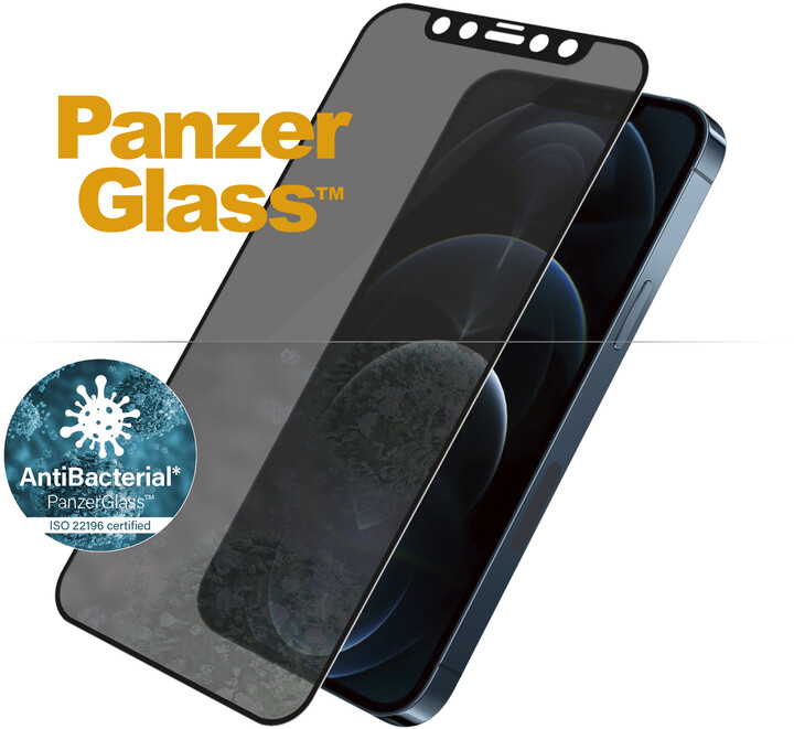 PanzerGlass ochranné sklo Edge-to-Edge Privacy pro Apple iPhone 12 Pro Max 6.7&quot;, 0.4mm, černá_178379097