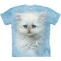 Tričko The Mountain Fluffy White Kitten, modrá (US L / EU XL)