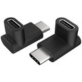 Akasa adaptér USB3.1 Gen2 USB-C - USB-C, 90°, 2ks v balení_1557166069