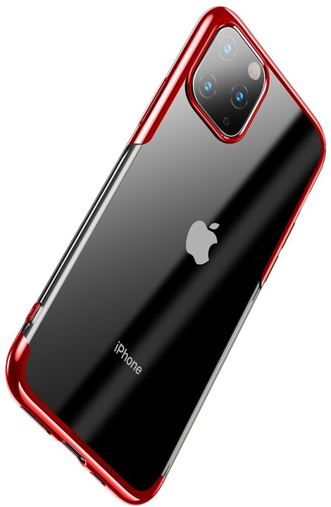 BASEUS Shining Series gelový ochranný kryt pro Apple iPhone 11 Pro Max, červená_110188683
