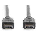 Digitus kabel HDMI - HDMI, M/M, 2.1 Ultra High Speed s Ethernetem, zlacené konektory, 1m, černá_1562234880