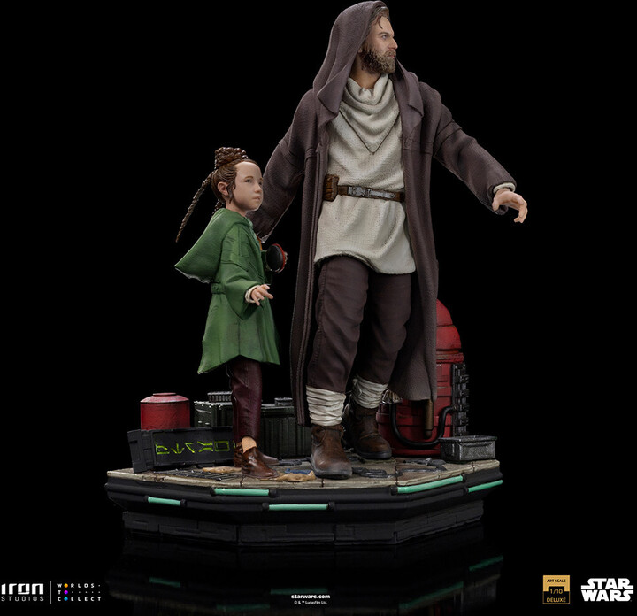 Figurka Iron Studios Star Wars - Obi-Wan and Young Leia Deluxe Art Scale 1/10_1570686486