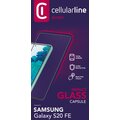 Cellularline ochranné tvrzené sklo Capsule pro Samsung Galaxy S20 FE, na celý display, černá_559918654