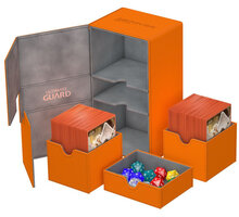 Krabička na karty Ultimate Guard - Twin FlipNTray 200+, oranžová Poukaz 200 Kč na nákup na Mall.cz + O2 TV HBO a Sport Pack na dva měsíce