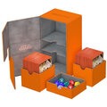 Krabička na karty Ultimate Guard - Twin FlipNTray 200+, oranžová