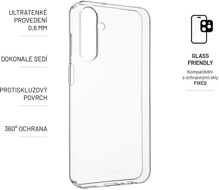 FIXED ultratenké gelové pouzdro pro Samsung Galaxy A25 5G, 0,6mm, čirá_917613915