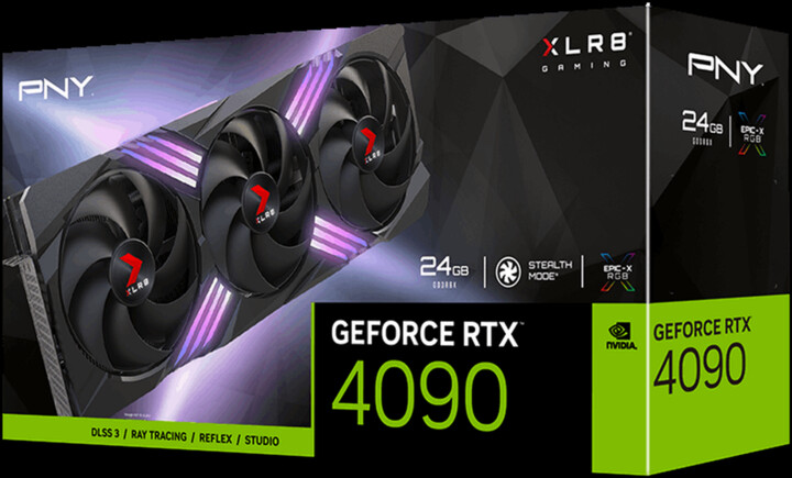 PNY GeForce RTX 4090 24GB XLR8 Gaming VERTO EPIC-X RGB Triple Fan, 24GB GDDR6X_718367484