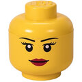 Úložný box LEGO Hlava - dívka (S)