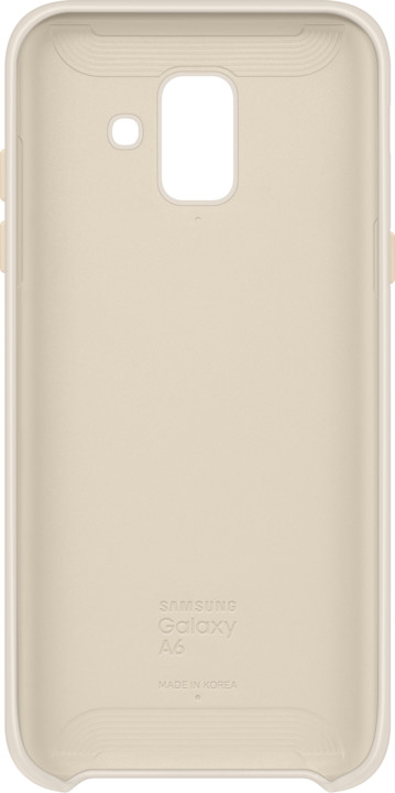 Samsung A6 dvouvrstvý ochranný zadní kryt, zlatá_1615762853