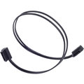 SilverStone Serial ATA III 90° Ultra SLIM cable connector, 300mm black_1611836254