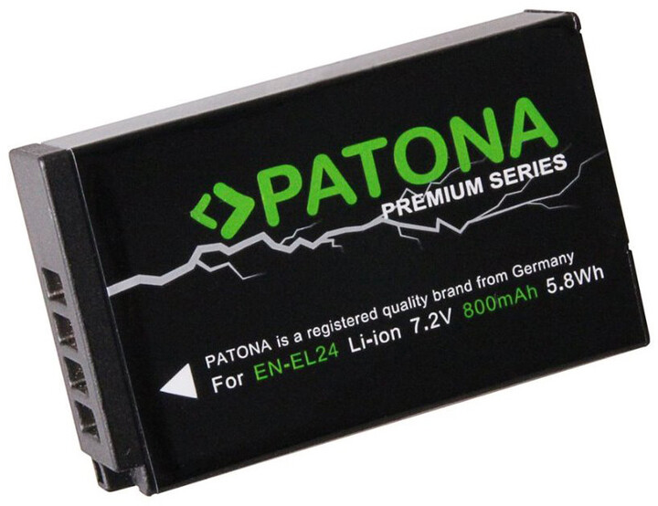 Patona baterie pro foto Nikon EN-EL24 800mAh Li-Ion Premium_1223914189