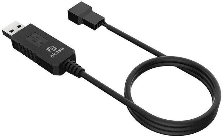 Akasa kabel USB na 3-pin / 4-pin, 5V na 12V adaptér pro ventilátory, 60 cm_963873769