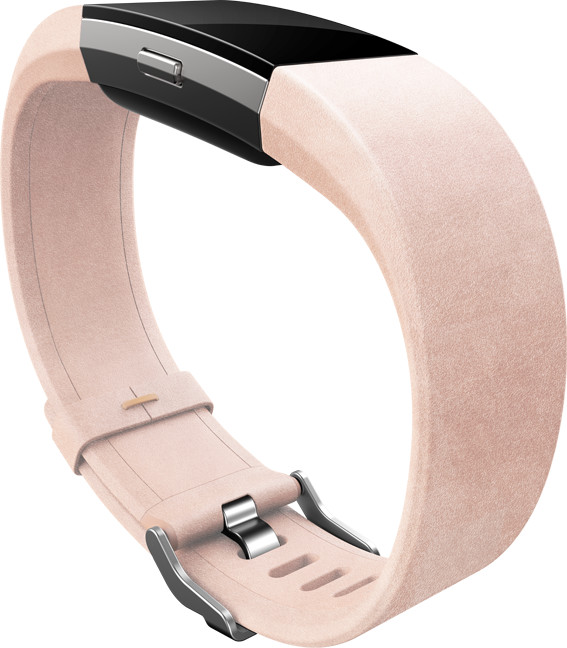 Google Fitbit Charge 2 Accessory Band kožený L, růžová_1642061380