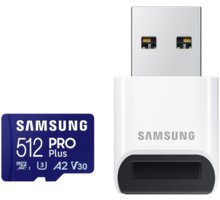 Samsung PRO Plus microSDXC 512GB + USB adaptér MB-MD512SB/WW