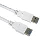 PremiumCord prodlužovací kabel USB-A 3.0, 0.5m, bílá