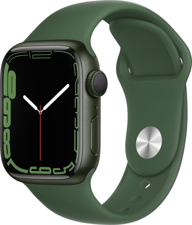 Apple Watch Series 7 GPS 41mm, Green, Clover Sport Band_1282150506