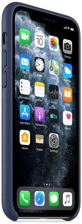 Apple kožený kryt na iPhone 11 Pro, půlnočně modrá_334192511