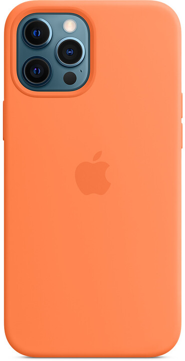 Apple silikonový kryt s MagSafe pro iPhone 12 Pro Max, oranžová