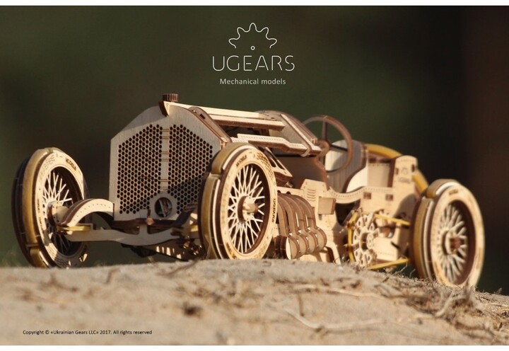 UGEARS stavebnice - Auto U-9 Grand Prix v hodnotě 1150 Kč_112345983