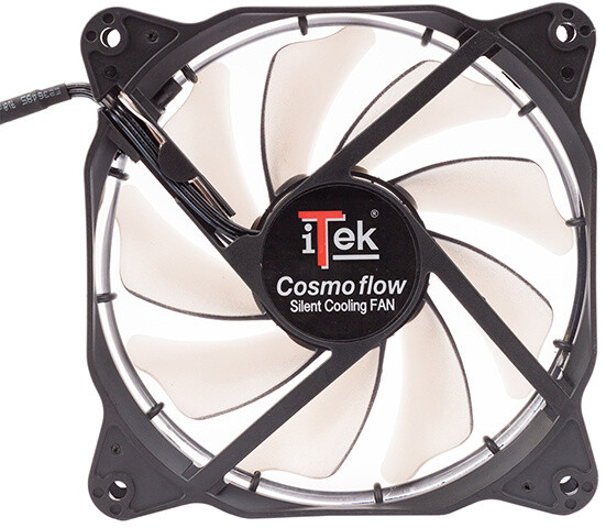 iTek Cosmo Flow - 120mm, White LED, 3+4pin, Silent_2059454941