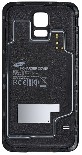 Samsung kryt EP-CG900I pro Galaxy S5, černá (bezdrátové nabíjení)_1101873155