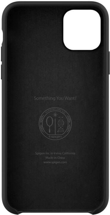 Spigen Silicone Fit iPhone 11 Pro Max, černá_927591093