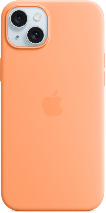Apple Silikonový kryt s MagSafe pro iPhone 15 Plus, sorbetově oranžová_1868156189