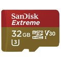 SanDisk Micro SDHC Extreme 32GB 90MB/s UHS-I U3 V30 pro Android + SD adaptér_1993341287