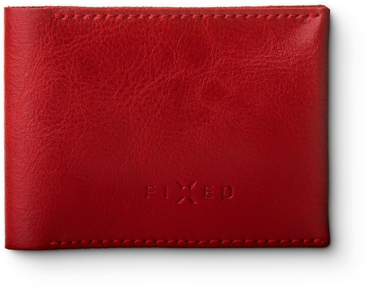 FIXED peněženka Smile Wallet se smart trackerem, kožená, červená_812685154