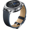 Samsung náramek ET-YSL76MNEG Leather Strap Gear S3, modrý