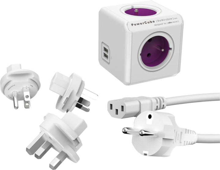 PowerCube Rewirable USB + Travel Plugs + IEC kabel_1173713142