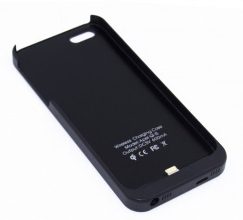 Apei Qi i5 Wireless Charging Case for iPhone 5/5S/SE, černá_342413279