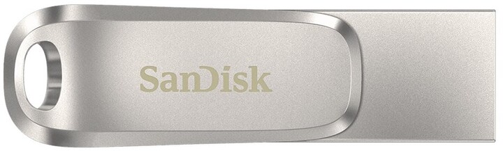 SanDisk Ultra Dual Drive Luxe USB-C 128GB, stříbrná