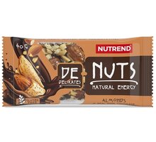 Nutrend DeNuts, tyčinka, multipack, mandle/hořká čokoláda, 35x40g_1465743017