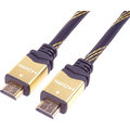 PremiumCord HDMI 2.0 High Speed + Ethernet kabel HQ, zlacené konektory, 1m