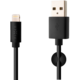 FIXED dlouhý datový a nabíjecí kabel s konektorem Lightning, 2 metry, MFI certifikace, 2,4A, černá