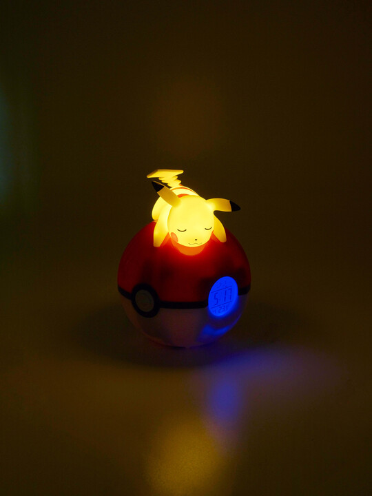 Budík Pokémon - Pikachu &amp; Pokéball, digitální, svítící, stolní_968231981
