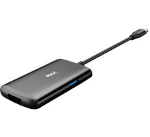 MAX MUH4301C USB rozbočovač, černá_480211748