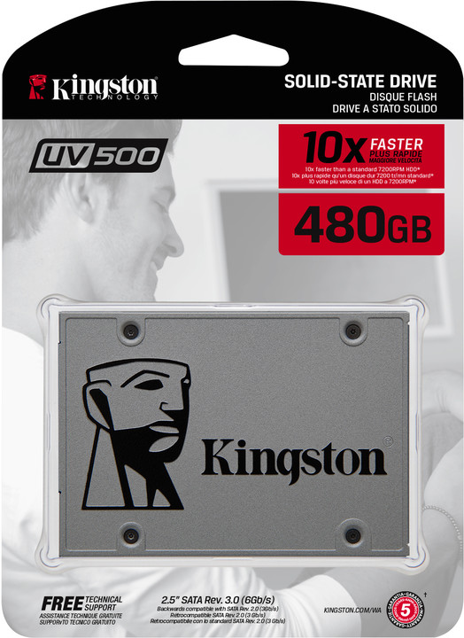 SSD Kingston UV500, SATA III, 2,5&quot; - 480GB v hodnotě 1 999 Kč_1541270108