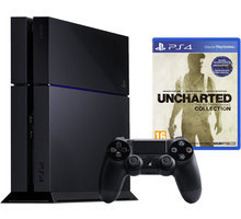 PlayStation 4, 500GB, černá + PS Plus + Uncharted: The Nathan Drake Collection_133589032