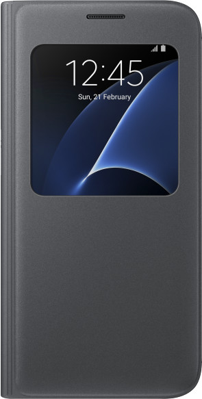Samsung EF-CG930PB Flip S-View Galaxy S7, Black_587385498