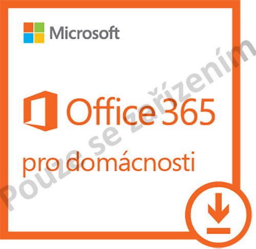 Microsoft Office 365 pro domácnosti - 1 rok až 5 PC/Mac - pouze se zařízením - elektronická_701870428
