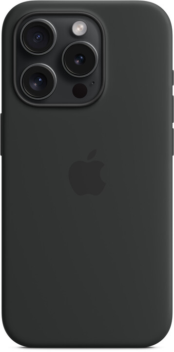 Apple Silikonový kryt s MagSafe pro iPhone 15 Pro, černá_1485532353