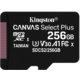 Kingston Micro SDXC Canvas Select Plus 100R 256GB 100MB/s UHS-I O2 TV HBO a Sport Pack na dva měsíce