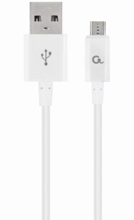 Gembird kabel CABLEXPERT USB-A - MicroUSB, M/M, 2m, bílá_1882227086