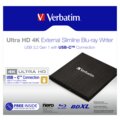 Verbatim Slimline Ultra HD 4K, černá