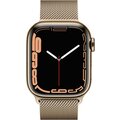 Apple Watch Series 7 Cellular, 41mm, Gold, Stainless Steel, Milanese Loop_1210086708