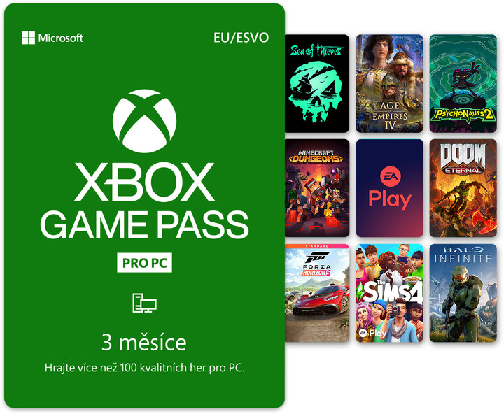 PC Game Pass 3 měsíce - elektronicky