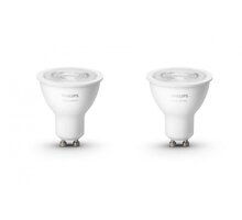 Philips Hue White žárovka GU10, LED, 5.5W, 2ks - 2. generace s BT - 8718699629311