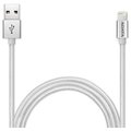 ADATA Sync &amp; Charge Lightning kabel - USB A 2.0, 100cm, hliníková, stříbrná_135172603